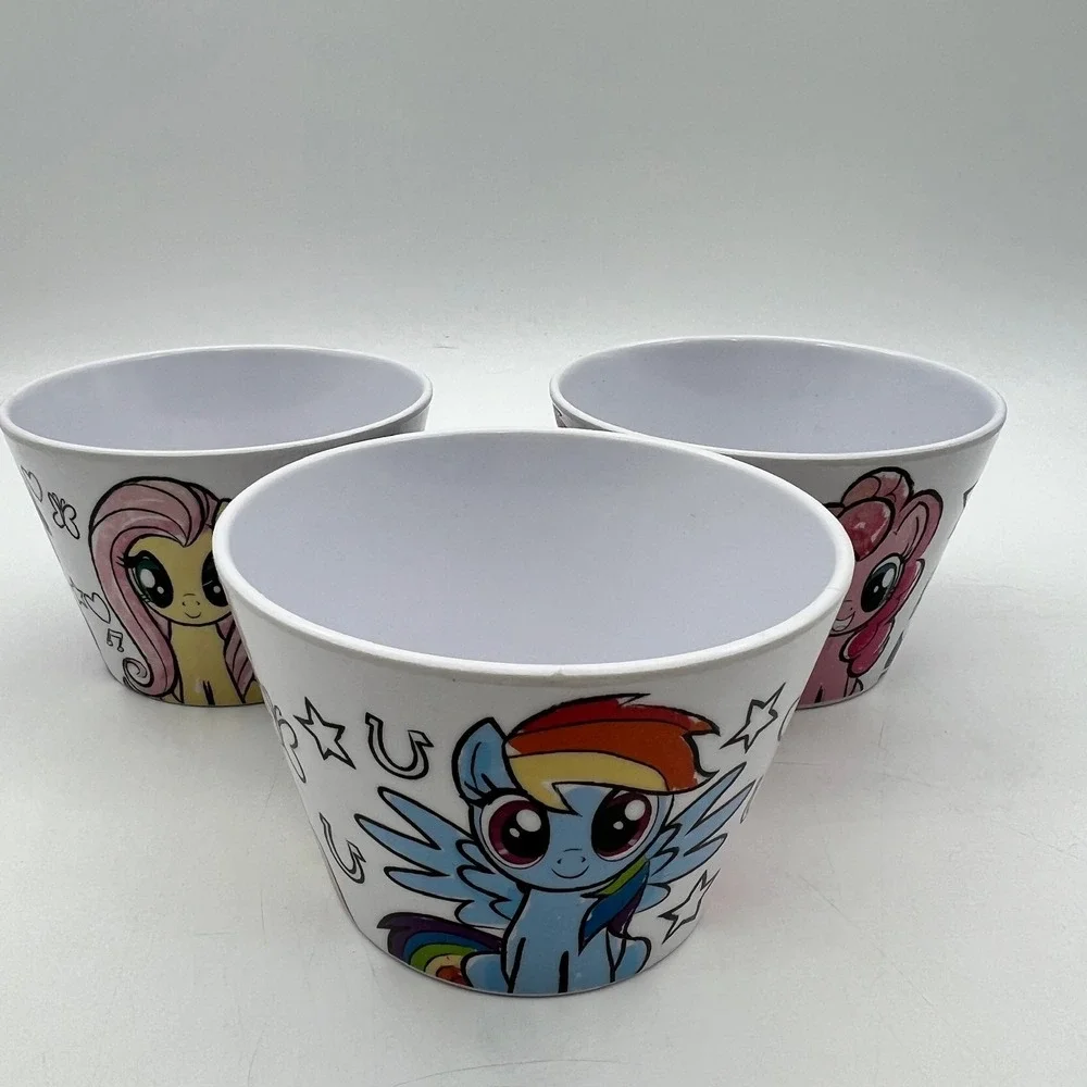 Zak Designs My Little Pony 9pc Melamine Set Plates Bowls Cups 2017 Hasbro Kids